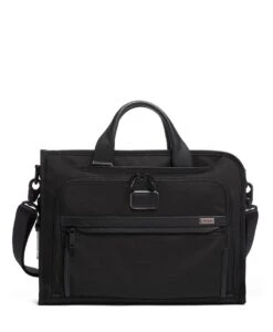 Tumi ALPHA Slim Deluxe Portfolio BLACK