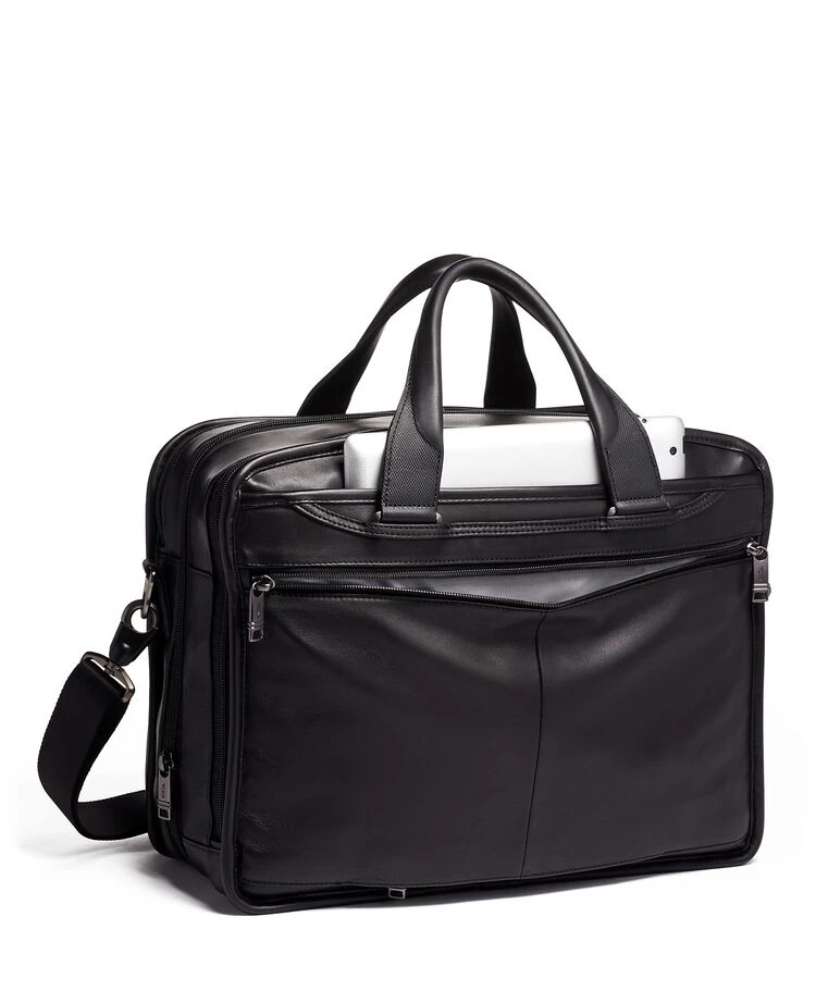 Tumi ALPHA Expandable Organizer Laptop Brief BLACK - Image 5