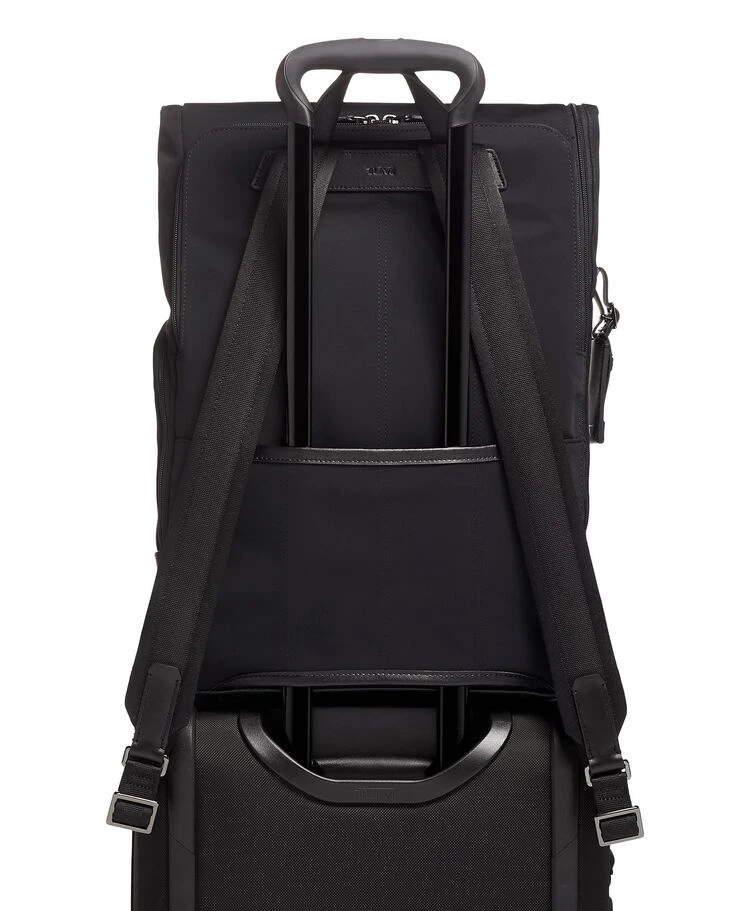 Tumi HARRISON Osborn Roll Top Backpack BLACK - Image 6