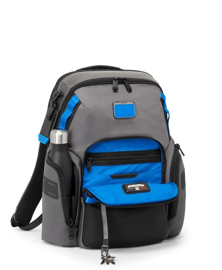 Tumi ALPHA BRAVO Navigation Backpack GREY/BLUE - Image 3