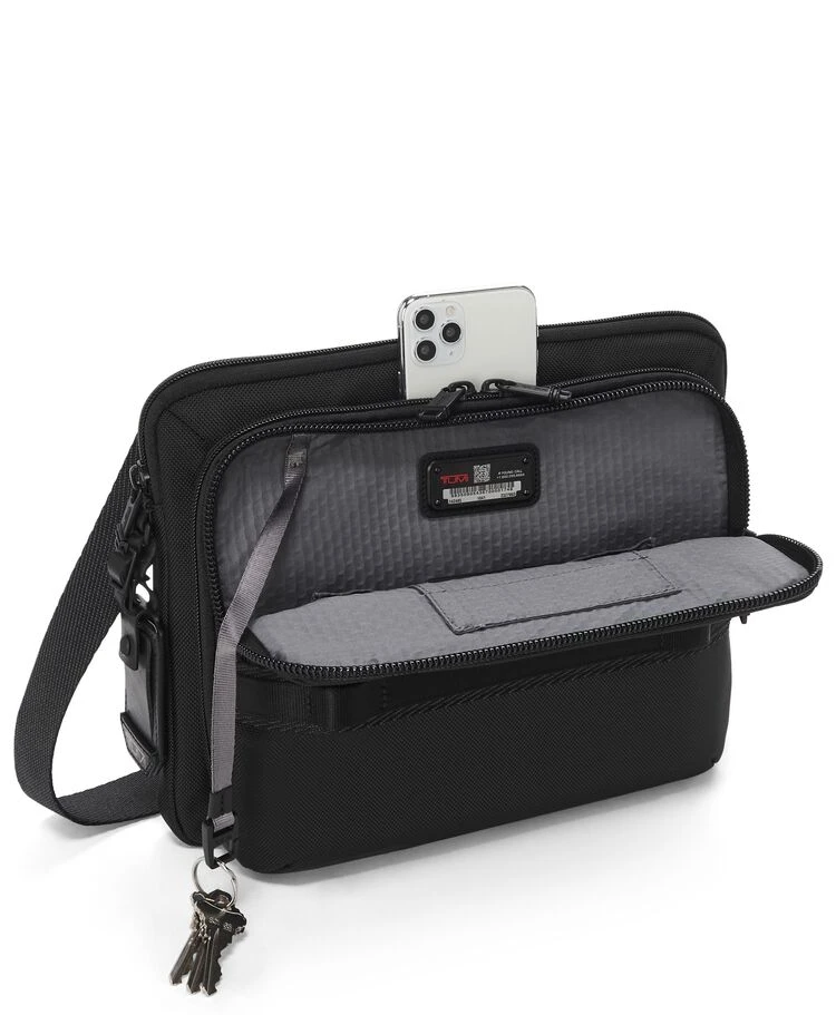 Tumi ALPHA BRAVO Service Crossbody BLACK - Image 3