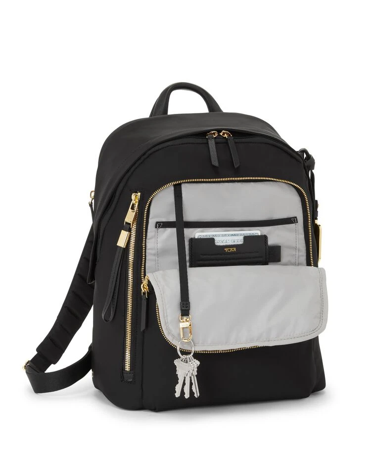 Tumi VOYAGEUR Halsey Backpack BLACK/GOLD - Image 3