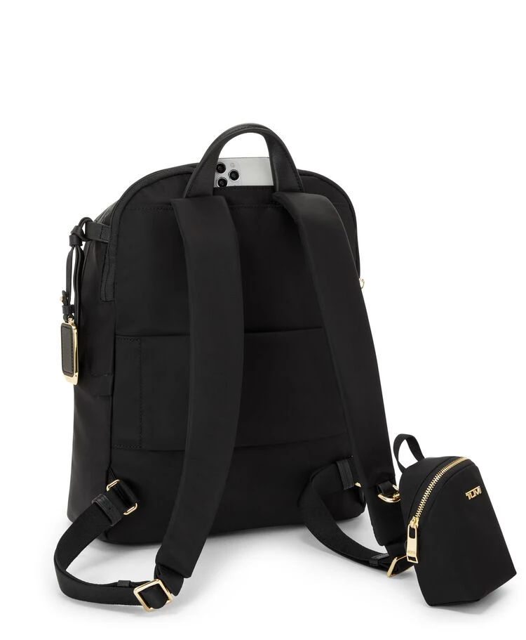 Tumi VOYAGEUR Halsey Backpack BLACK/GOLD - Image 6