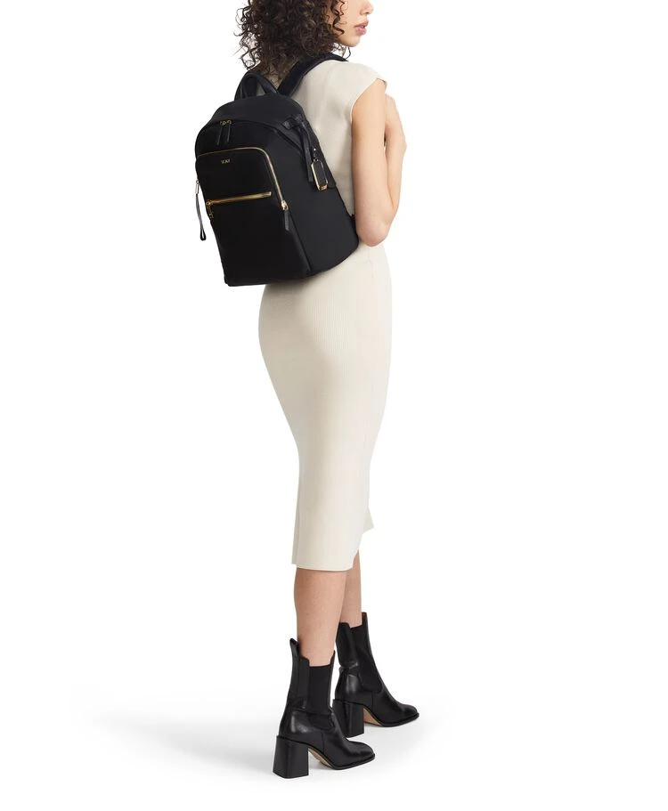 Tumi VOYAGEUR Halsey Backpack BLACK/GOLD - Image 7