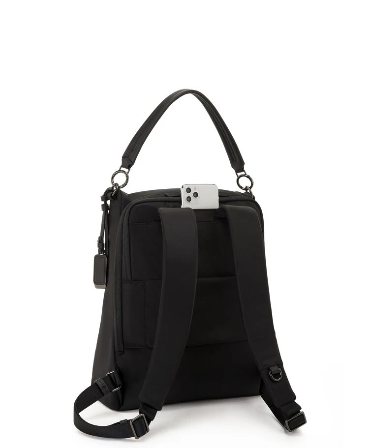 Tumi VOYAGEUR Leigh Backpack/Tote BLACK/GUNMETAL - Image 4