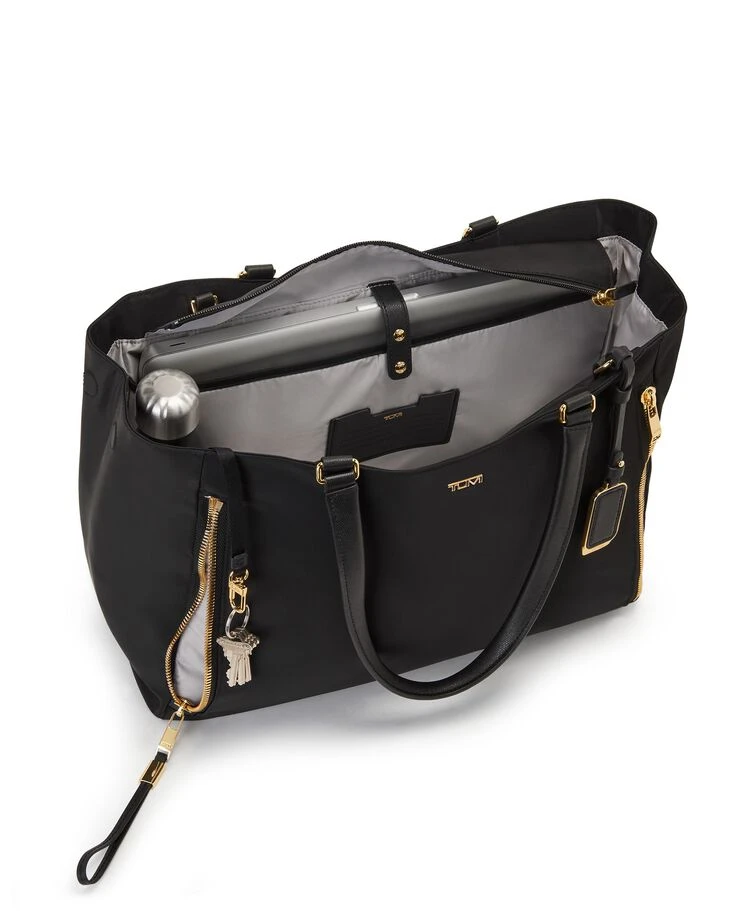 Tumi VOYAGEUR Valetta Large Tote BLACK/GOLD - Image 2