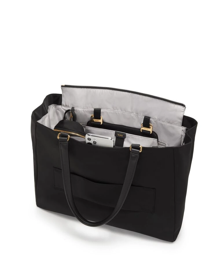 Tumi VOYAGEUR Valetta Large Tote BLACK/GOLD - Image 3