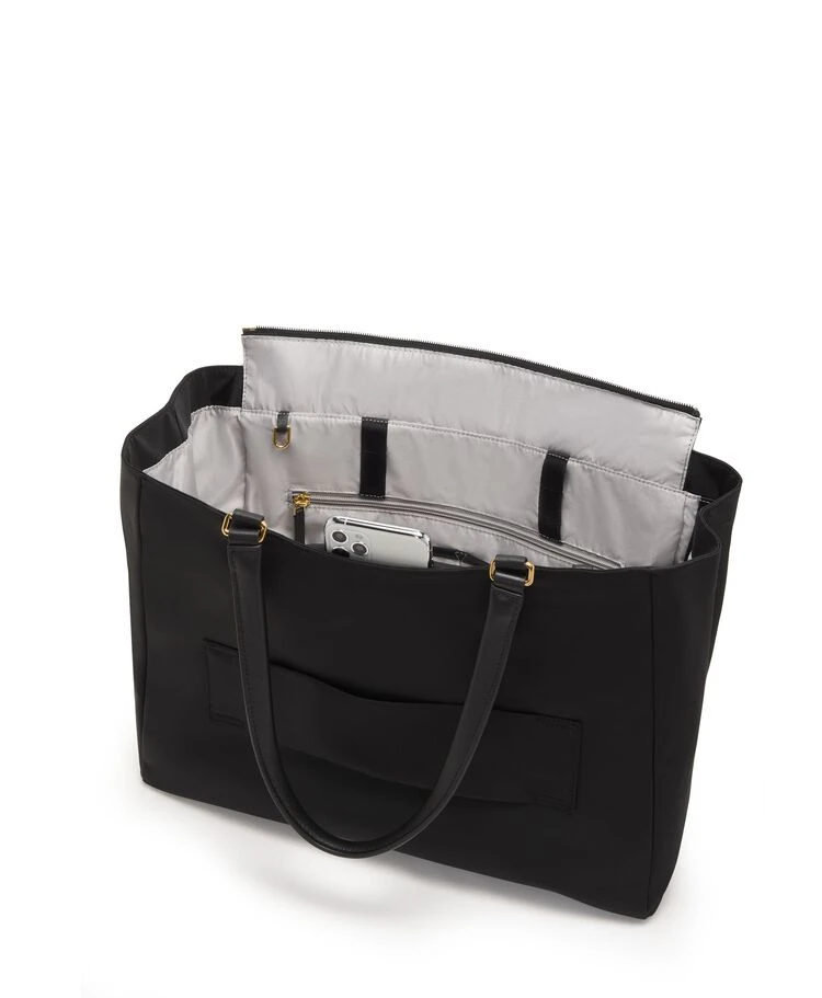 Tumi VOYAGEUR Valetta Large Tote BLACK/GOLD - Image 6