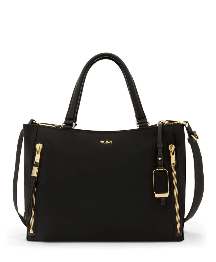 Tumi VOYAGEUR Valetta Medium Tote BLACK/GOLD