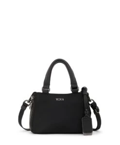 Tumi VOYAGEUR Valetta Micro Tote BLACK/GUNMETAL