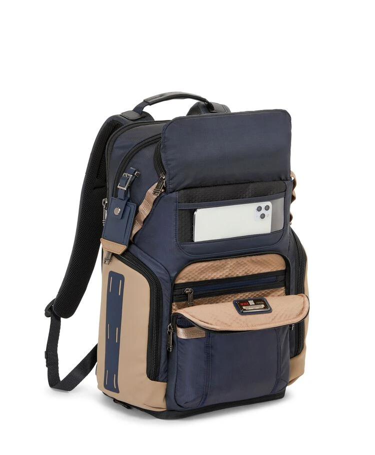 Tumi ALPHA BRAVO Nomadic Backpack MIDNIGHT NAVY/KHAKI - Image 4