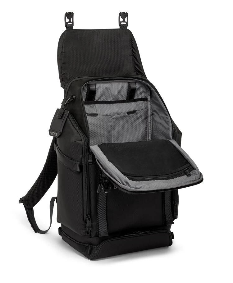 Tumi ALPHA BRAVO Expedition Flap Backpack BLACK - Image 2