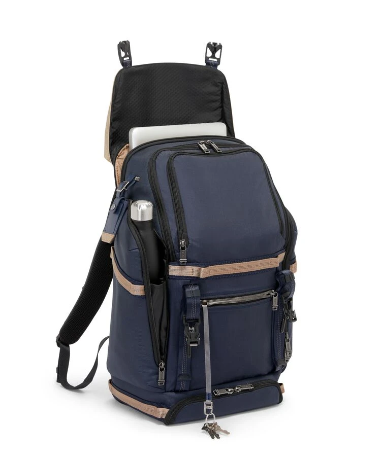 Tumi ALPHA BRAVO Expedition Backpack MIDNIGHT NAVY/KHAKI - Image 3