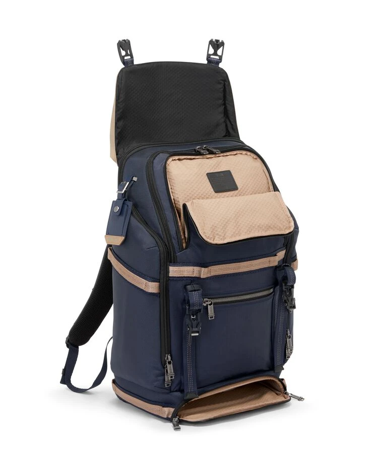 Tumi ALPHA BRAVO Expedition Backpack MIDNIGHT NAVY/KHAKI - Image 4