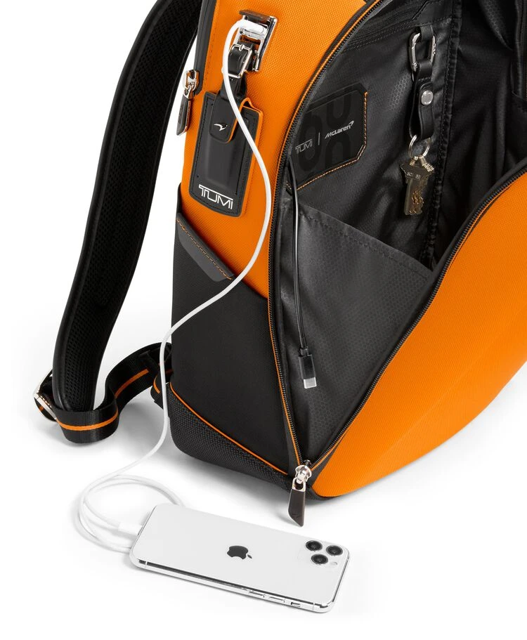 TUMI I MCLAREN Velocity Backpack PAPAYA - Image 5