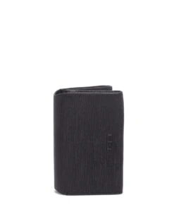 Tumi NASSAU Double Gusseted Card Case BLACK EMBOSSED